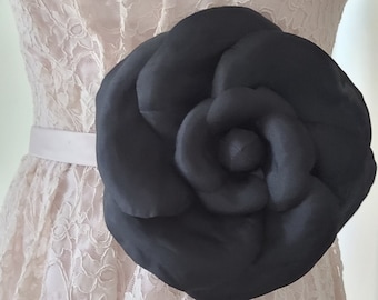 Large Flower Brooch, Giant Flower, Camellia Brooch, Fabric Flower, Large Scale Flower for Prom, Anniversary, Wedding