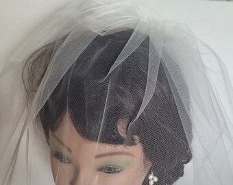 Bridal Tulle  Blusher  Birdcage  Veil  12" for your Wedding