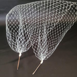Blusher Birdcage Veil: Bridal Blusher, Colors Ivory, White
