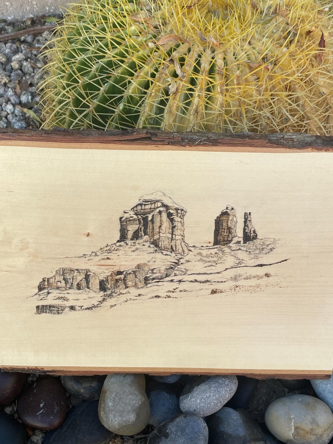 Cathedral Rock - Pyrography/wood Burned Art - Etsy