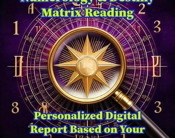 Personalized Numerology Reading: Destiny Matrix, Life Path (PDF)