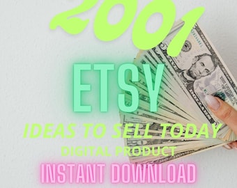 2001 Etsy Shop Ideas: Digital Product Guide (PDF)
