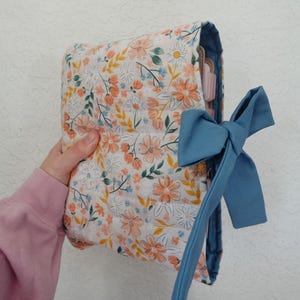 Coral Bloom Bible Sleeve – Floral Quilted Bible Cover | Christian Gift | Handmade Faith Accessory