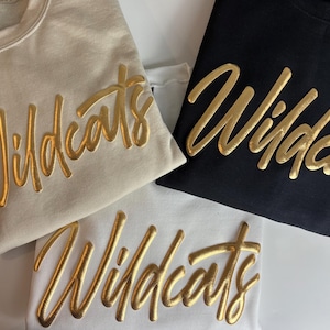 Custom Gold Metallic Puff