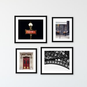 Paris Photography Print Set: Eiffel Tower & City Scenes