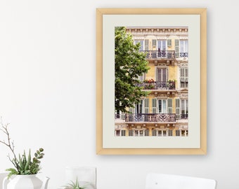 French Riviera Wall Art, France Architecture Photography Print, Sunny South of France Gallery Wall Decor, Large Wall Art Poster Print