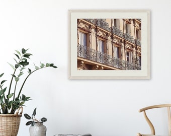 Paris Architecture Photo Print: Classic Parisian Windows Wall Art