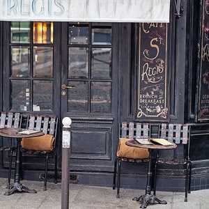 Paris Cafe Photography Wall Art, Paris Photo Art Print, Paris Wall Decor, Cafe on Ile Saint-Louis Art Print