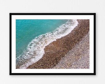 Nice France Photography Print, French Riviera Wall Decor, Beach Photography Print, Summer Vacation Travel Wall Art