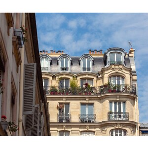 Paris Architecture Photography Print, Paris Rooftops Wall Art, Paris Art Print, Classic Paris Wall Art Decor