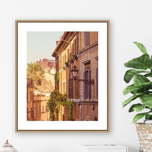 Rome Italy Wall Art Print, Rustic Italy Photography Wall Decor, Rome Italy Travel Gallery Wall Art Photograph, Large Warm Tones Wall Art image 2