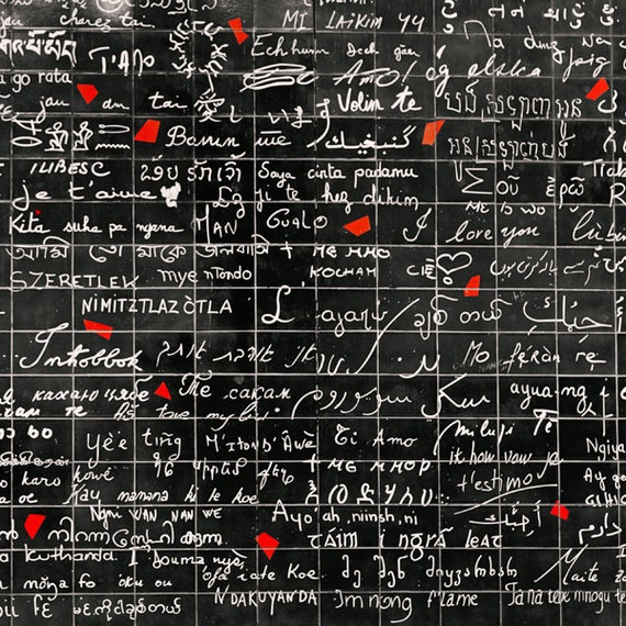 Paris Photography Wall Art Montmartre Love Art Print Black - Etsy