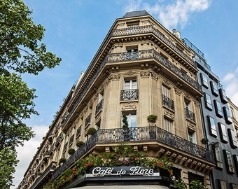 Paris Cafe de Flore Print: France Travel Wall Art Photography