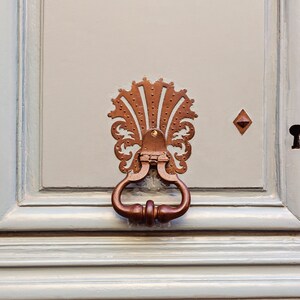 Paris Door Knocker Photo Print: Bronze Seashell, France Wall Art