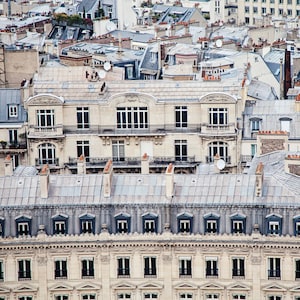 Paris Rooftops Photography Print: City of Light Architecture