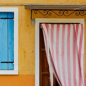 Travel Wall Art Venice Italy Photography Print Colorful Burano Italy Boho Wall Art Travel Photography Decor Large Wall Art image 2