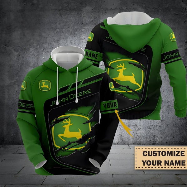 Personalized 3D John Deere Printed For Men And Women, Polo Shirt, T Shirt, Zip Hoodie, Gift For Lovers, Gift For Him, Gift Birthday