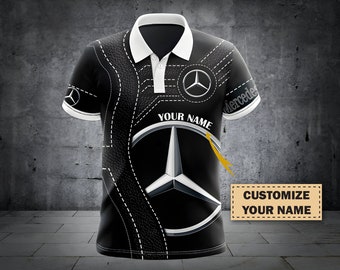 Personalisiertes Mercedes-bedrucktes Poloshirt, T-Shirt, Hoodie, Zip-Hoodie, Bomberjacke, Geschenk für Verliebte, Geschenk für Männer und Frauen, Geschenk zum Geburtstag