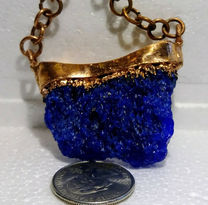 Lake Erie Blue Beach Glass Necklace