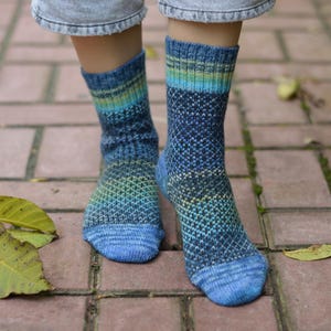 Handgefertigte Merino Wolle Socken, Warme Wintersocken