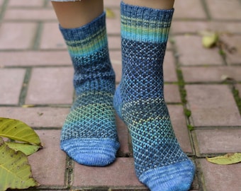 Handgefertigte Merino Wolle Socken, Warme Wintersocken