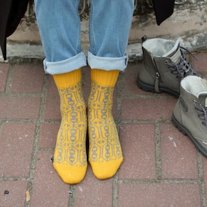 Handmade wool socks, Warm winter socks, Cozy Wool Socks, Knitted wool socks