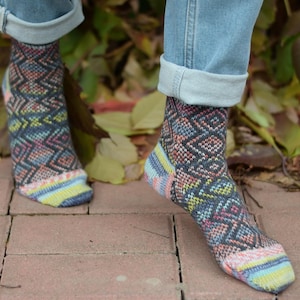 Handmade merino wool socks, Warm winter socks