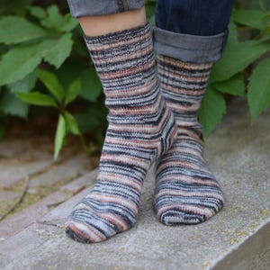 Handmade Merino Wool Socks: Warm Knit Unisex Winter Socks