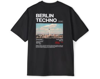 Berlin Electronic Underground Oversized Men's T-Shirt