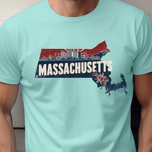 Massachusetts State PNG - Imágenes prediseñadas del horizonte de Boston y langosta, descarga instantánea del mapa rústico de Nueva Inglaterra