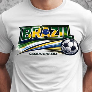 Brazil Football PNG – World Cup 2026 Soccer T-Shirt Design