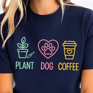 Plant Dog Coffee PNG SVG EPS – Funny Pet Lover and Coffee Addict T-Shirt Sublimation Design