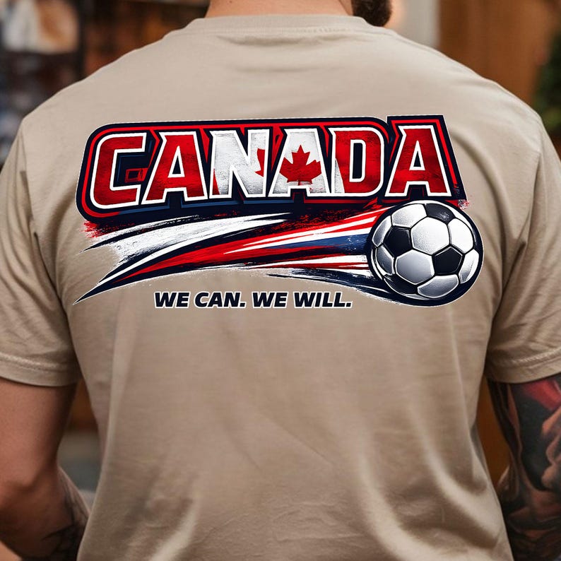 Canada Football PNG – World Cup 2026 Soccer Shirt Graphic