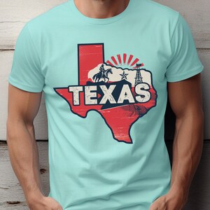 État du Texas PNG | Clipart de cow-boy occidental | Cowboy du Far West PNG | Vintage Rodeo Cowboy Retro Texas Design numérique pour t-shirts et plus