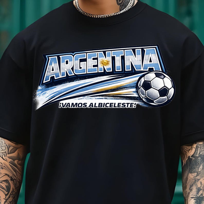 Argentina Football PNG – World Cup 2026 Soccer Shirt Design
