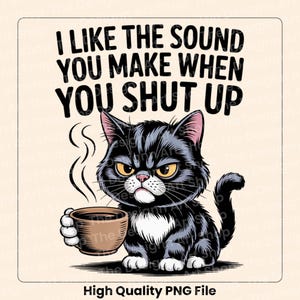 Editable printable design featuring a furious cat and bold lettering.