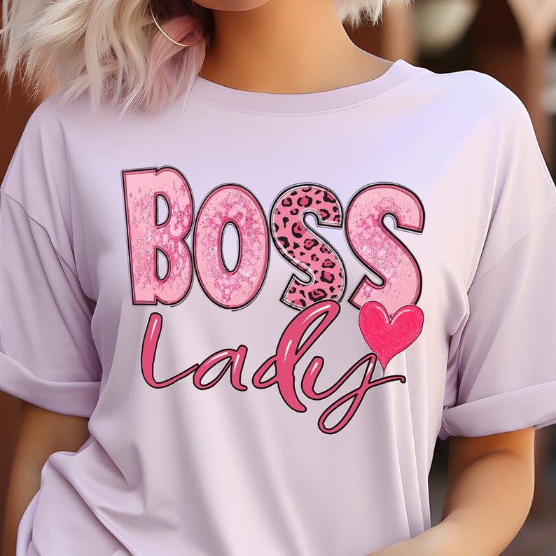 Boss Lady PNG: Leopard Print Sublimation Design (digital Download) - Etsy