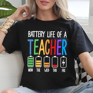 Teacher Battery Life PNG: Funny Back to School Clipart (Digital Download)