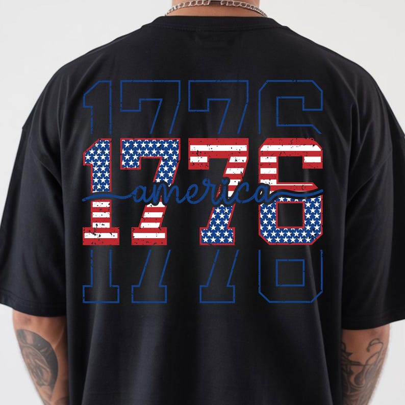 1776 Memorial Day PNG for patriotic shirts and crafts