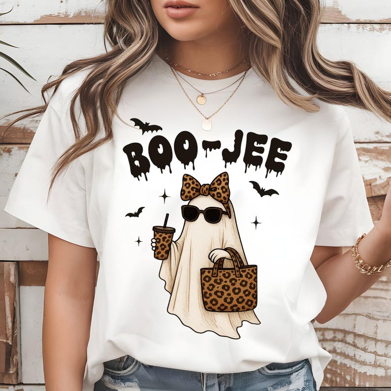 Cute ghost PNG for funny girly Halloween shirts