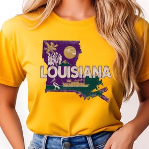 État de la Louisiane PNG - New Orleans Jazz Band Design, carte vintage & Clipart bateau à vapeur pour Mardi Gras - téléchargement immédiat