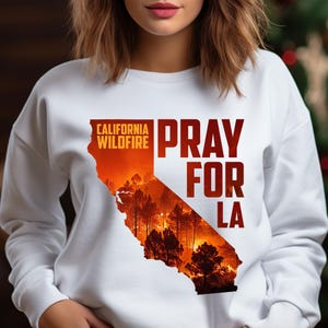 Pray for California Wildfire PNG Design (Digital Download)