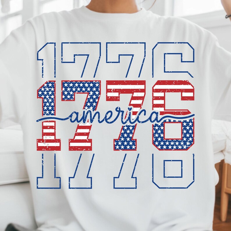 Patriotic USA PNG – Memorial Day and 1776 anniversary shirt design