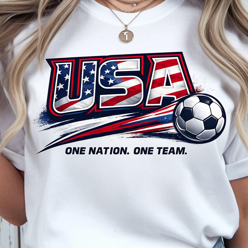 USA Football PNG – World Cup 2026 Soccer T-Shirt Design