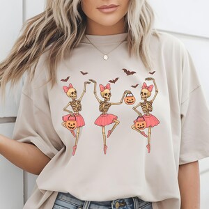 Spooky yet adorable ballet skeleton girl PNG design