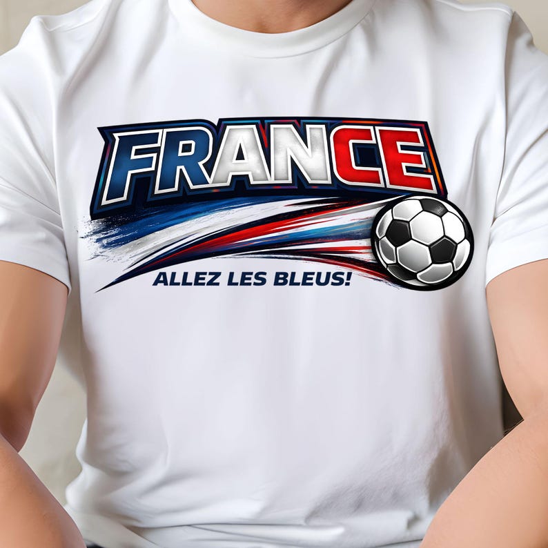 France Football PNG – World Cup 2026 Soccer T-Shirt Design