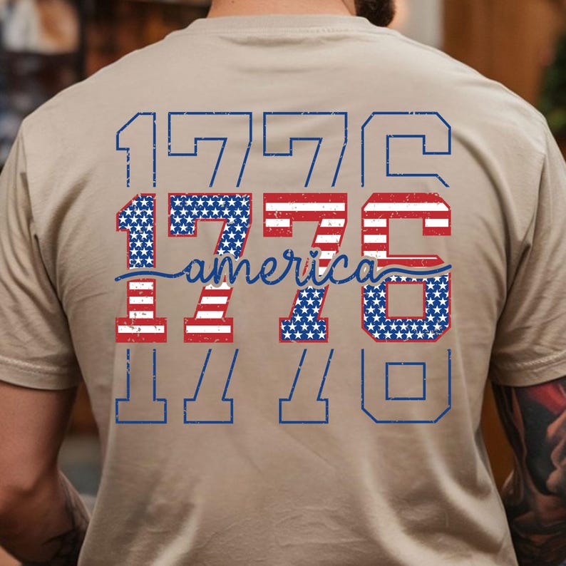 Memorial Day 1776 PNG with American flag and freedom graphic