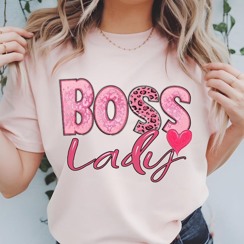 Boss Lady PNG: Leopard Print Sublimation Design (digital Download) - Etsy