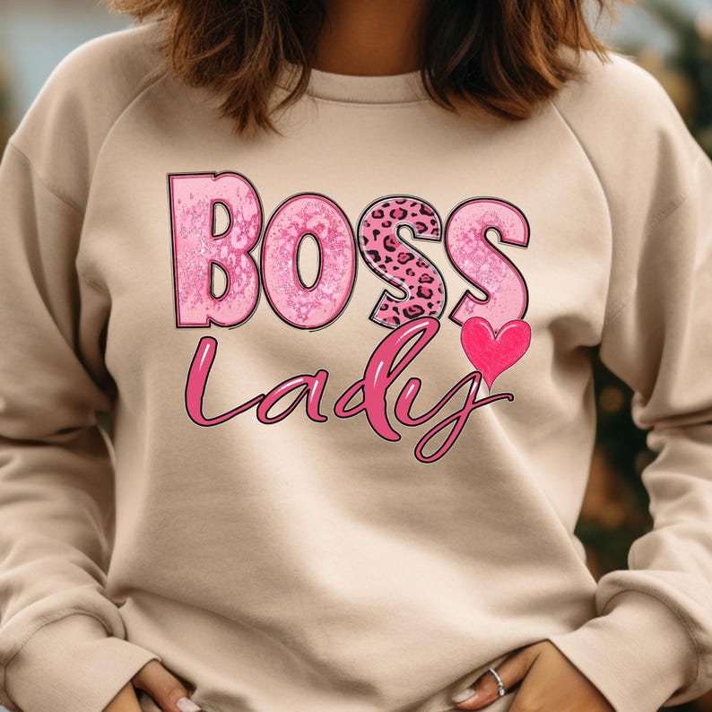Boss Lady PNG: Leopard Print Sublimation Design (digital Download) - Etsy