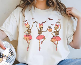 Halloween Skeleton Ballerina PNG: Dancing Skeletons Clipart (Digital Download